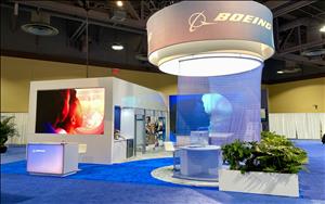 Boeing 30x30 Exhibit at APEX/IFSA EXPO 2022 in Long Beach, California