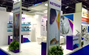 NETGEAR 5m x 5m Exhibit at GITEX 2015 in Dubai, United Arab Emirates
