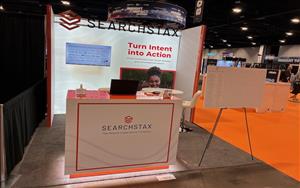 SearchStax 10x10 Exhibit at Content Marketing World 2026 in Denver, Colorado 
